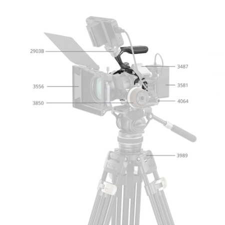 SmallRig 4976B Black Mamba - zestaw, klatka, uchwyt górny, zacisk kabla do Canon EOS R5 Mark II - przykład użycia